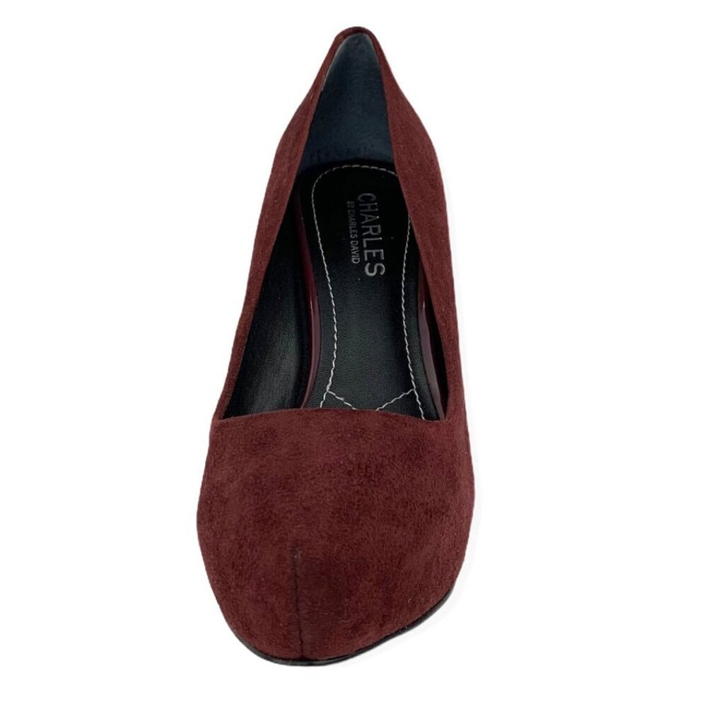 Charles by Charles David Women's High Heel Slip-On Pumps Wine Red Size 6 W - Picture 7 of 9
